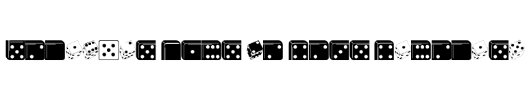 Linotype Game Pi Dice Dominoes font preview