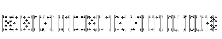 Linotype Game Pi French Cards font preview
