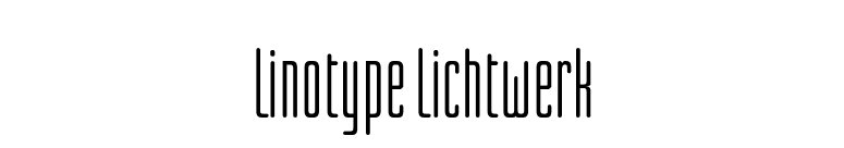 Linotype Lichtwerk font preview