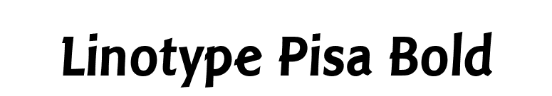 Linotype Pisa Bold font preview