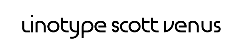 Linotype Scott Venus font preview