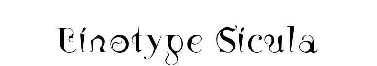 Linotype Sicula font preview