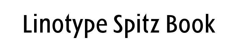 Linotype Spitz Book font preview