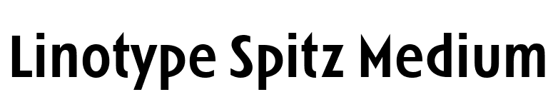 Linotype Spitz Medium font preview