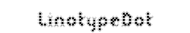 LinotypeDot font preview
