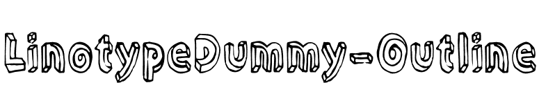 LinotypeDummy-Outline font preview