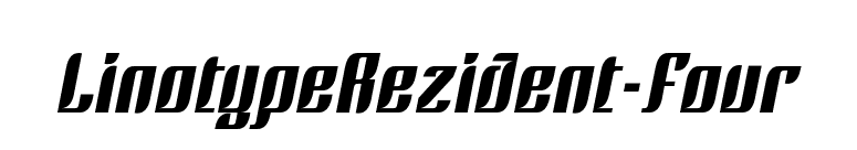LinotypeRezident-Four font preview