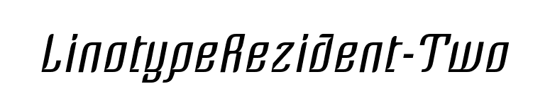 LinotypeRezident-Two font preview