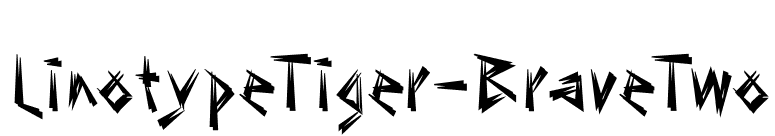 LinotypeTiger-BraveTwo font preview