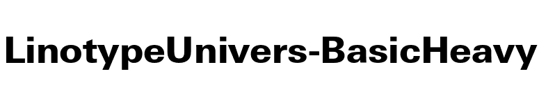 LinotypeUnivers-BasicHeavy font preview