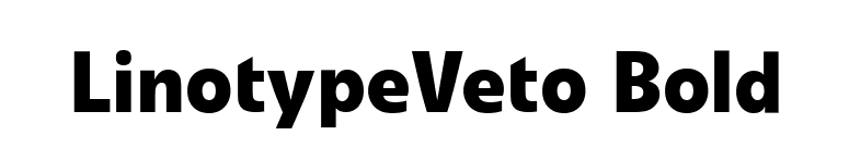 LinotypeVeto Bold font preview