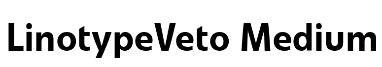 LinotypeVeto Medium font preview