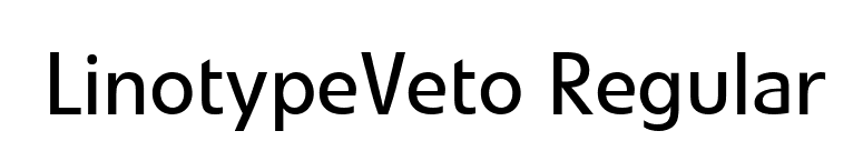 LinotypeVeto Regular font preview