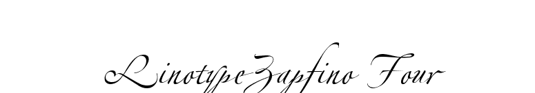 LinotypeZapfino Four font preview