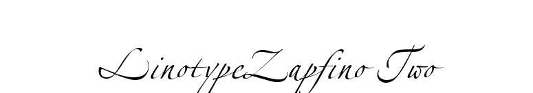 LinotypeZapfino Two font preview