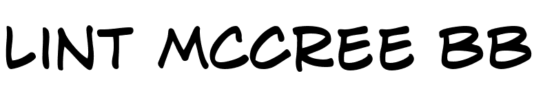 Lint McCree BB font preview