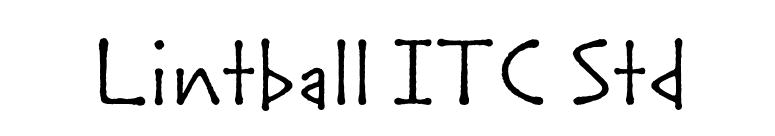 Lintball ITC Std font preview