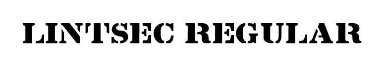 Lintsec Regular font preview