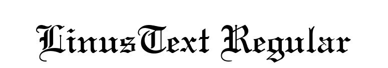 LinusText Regular font preview