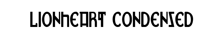 Lionheart Condensed font preview