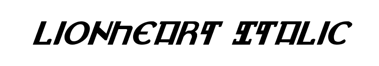 Lionheart Italic font preview