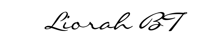 Liorah BT font preview