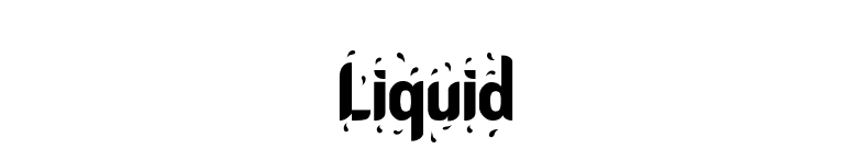 Liquid font preview