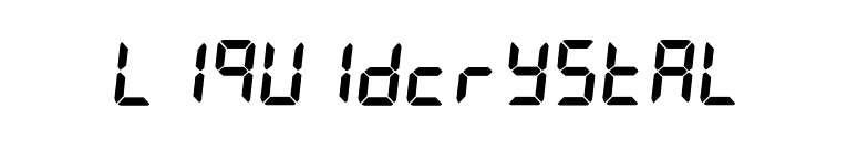 LiquidCrystal font preview