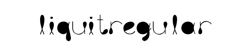 liquitRegular font preview