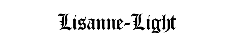 Lisanne-Light font preview