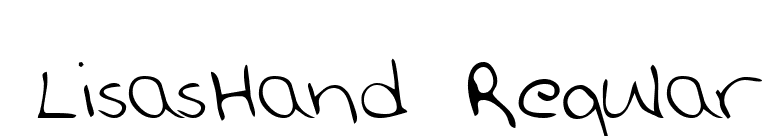LisasHand Regular font preview