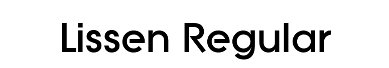 Lissen Regular font preview