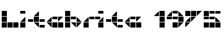 Litebrite 1975 font preview