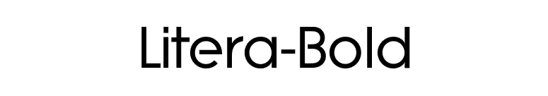 Litera-Bold font preview