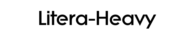 Litera-Heavy font preview