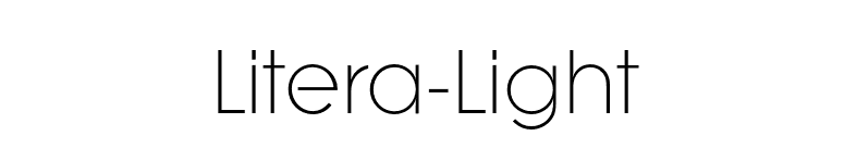 Litera-Light font preview