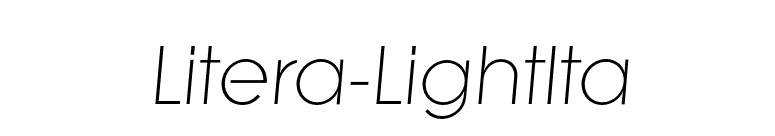 Litera-LightIta font preview