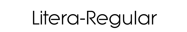 Litera-Regular font preview