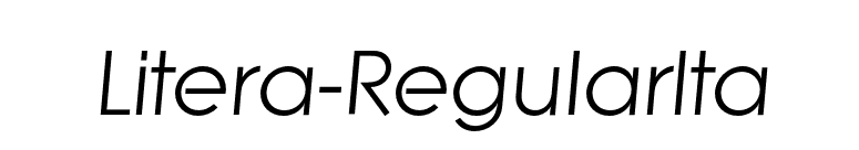 Litera-RegularIta font preview