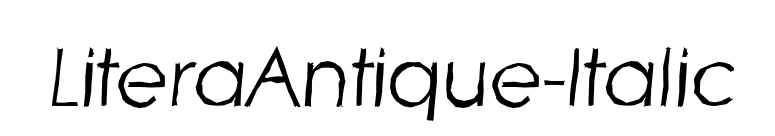 LiteraAntique-Italic font preview