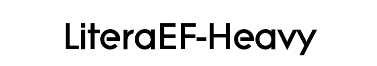 LiteraEF-Heavy font preview