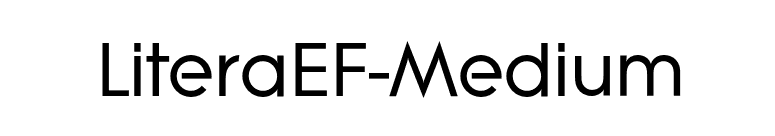 LiteraEF-Medium font preview