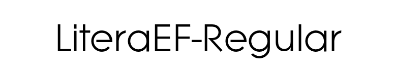 LiteraEF-Regular font preview