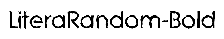 LiteraRandom-Bold font preview