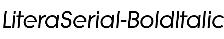 LiteraSerial-BoldItalic font preview