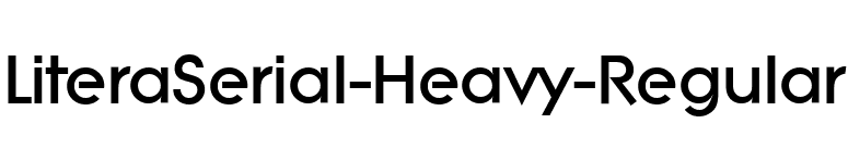 LiteraSerial-Heavy-Regular font preview