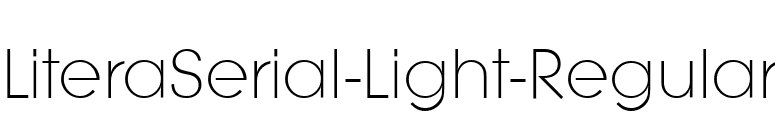 LiteraSerial-Light-Regular font preview