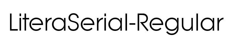 LiteraSerial-Regular font preview