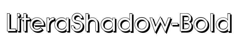 LiteraShadow-Bold font preview