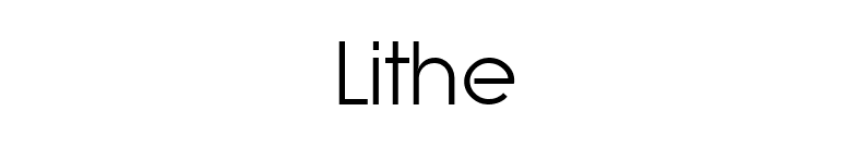 Lithe font preview